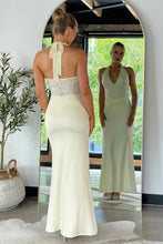 Load image into Gallery viewer, Talara Halter Maxi Dress Butter Lace
