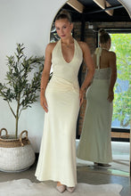 Load image into Gallery viewer, Talara Halter Maxi Dress Butter Lace
