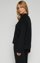 Load image into Gallery viewer, Front Seam Detail Knit Jumper Black

