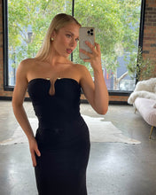Load image into Gallery viewer, Tanvi Maxi Dress Black Mesh
