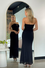 Load image into Gallery viewer, Tanvi Maxi Dress Black Mesh

