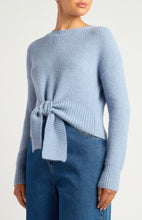 Load image into Gallery viewer, Tie Front Knit Blue
