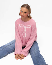 Load image into Gallery viewer, Ribbon Knit Jumper Pink
