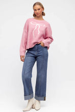 Load image into Gallery viewer, Ribbon Knit Jumper Pink
