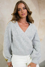 Load image into Gallery viewer, Brylee Wrap Knit Grey
