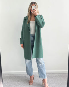 Nora Knit Coat Green