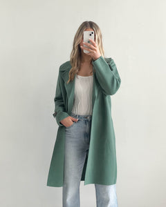 Nora Knit Coat Green