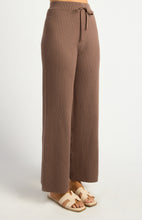 Load image into Gallery viewer, Ribbed Wide Leg Knit Pants Brown
