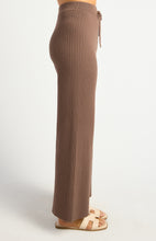Load image into Gallery viewer, Ribbed Wide Leg Knit Pants Brown
