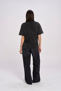 Maku The Label Flaming Love Snow Wash Oversize Tee