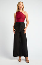 Load image into Gallery viewer, Diya Faux Pocket Pants Black
