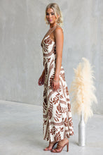 Load image into Gallery viewer, Vana Midi Dress Choc Print
