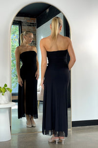 Bente Maxi Dress Black Mesh