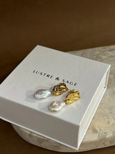 Load image into Gallery viewer, Messina Pearl 18K Gold Plated Earrings
