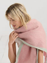 Load image into Gallery viewer, Lany Checkered Fluffy Scarf  in Pink
