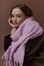 Load image into Gallery viewer, Betty Wool Plain Fluffy Scarf in Pink
