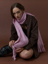 Load image into Gallery viewer, Betty Wool Plain Fluffy Scarf in Pink
