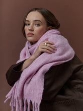 Load image into Gallery viewer, Betty Wool Plain Fluffy Scarf in Pink

