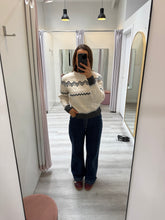 Load image into Gallery viewer, Nordic Knit Sweater Beige
