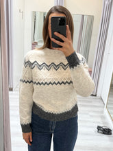 Load image into Gallery viewer, Nordic Knit Sweater Beige

