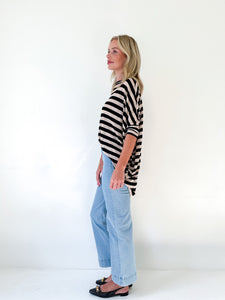 Evermore Oversize Stripe Top