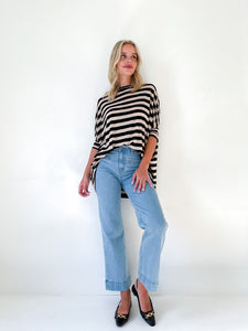 Evermore Oversize Stripe Top