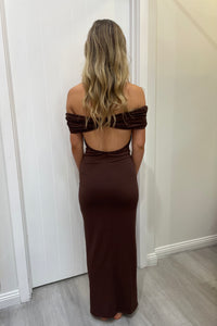 Imani Maxi Dress Chocolate