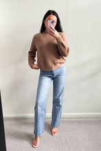 Load image into Gallery viewer, Adela Fluffy Knit Jumper Mocha
