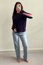 Load image into Gallery viewer, Arm Stripes Navy Knit
