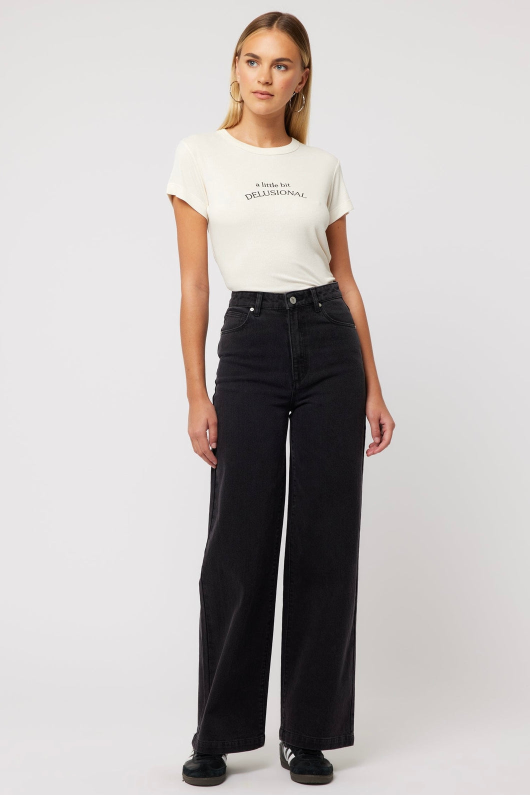 Abrand 94 High & Wide Sophie Washed Black