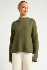 Patterned Knit Jumper Bone