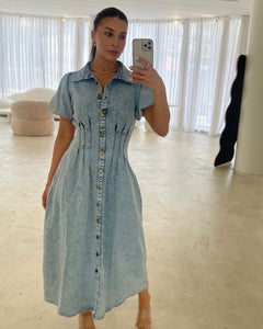 Parmen Midi Dress Denim