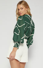 Load image into Gallery viewer, Laila Shirt Green Abstract
