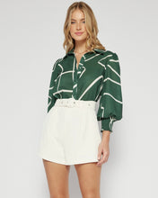 Load image into Gallery viewer, Laila Shirt Green Abstract
