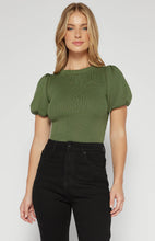 Load image into Gallery viewer, Poppie Knit Top Moss

