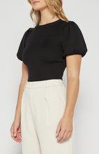 Load image into Gallery viewer, Poppie Knit Top Black
