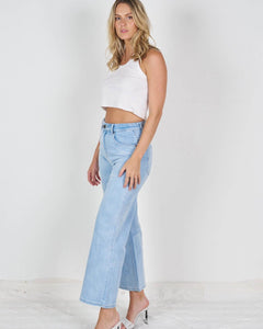 Porter Wide Leg Jeans Wash Denim