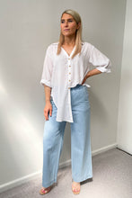 Load image into Gallery viewer, Zodda Wide Leg Pull On Pants Light Blue
