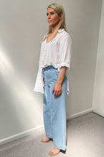 Load image into Gallery viewer, Zodda Wide Leg Pull On Pants Light Blue
