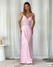 Load image into Gallery viewer, Iselle Lace Maxi Dress Pink
