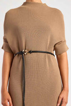 Load image into Gallery viewer, Jovie Knit Dress With Rope Belt Latte
