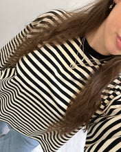 Load image into Gallery viewer, Zac Cotton Long Sleeve Top Black White
