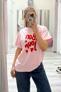 Bonjour Cotton Tee Pink