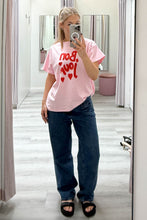 Load image into Gallery viewer, Bonjour Cotton Tee Pink
