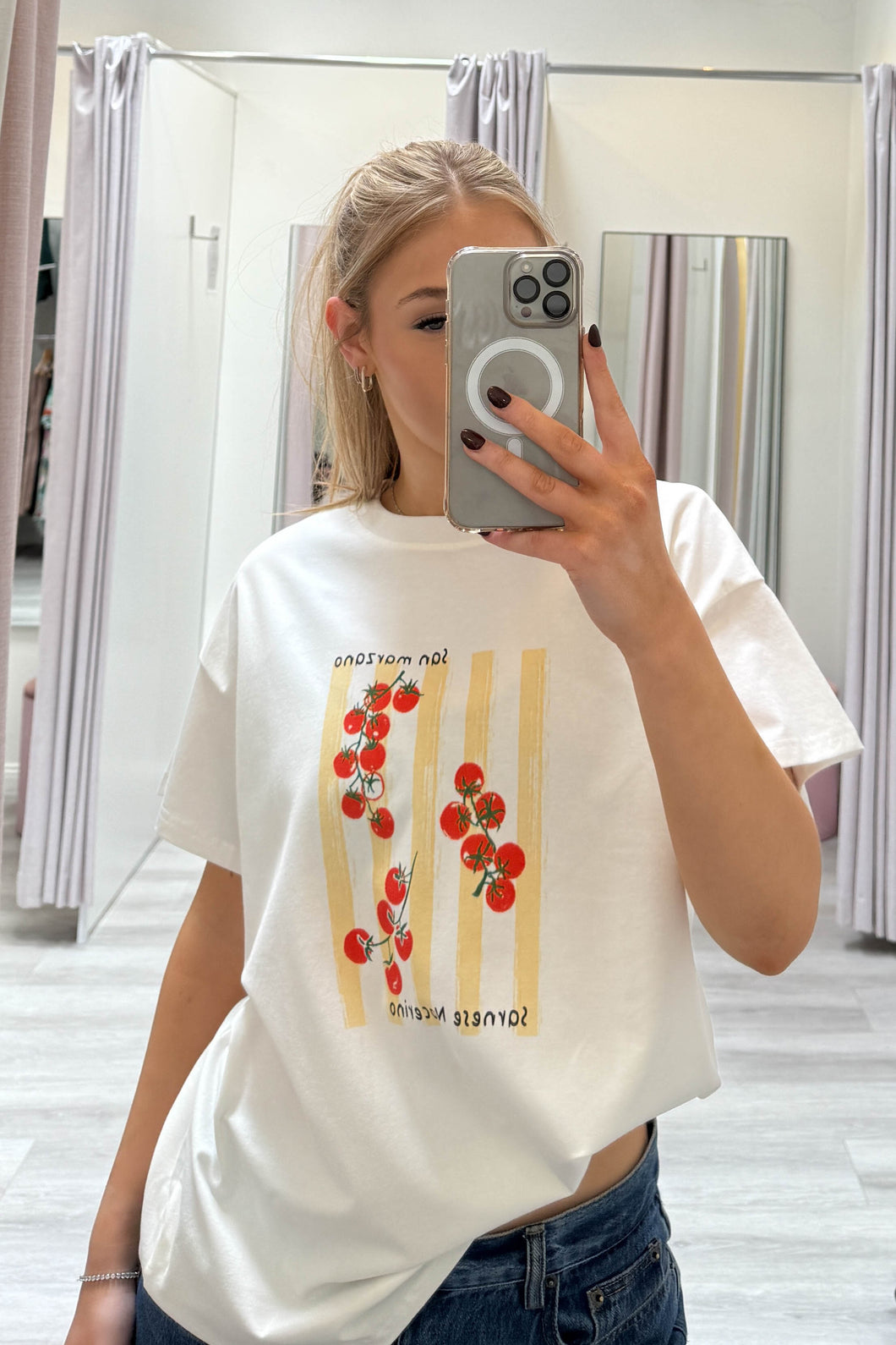 San Marzano Cotton Tee White