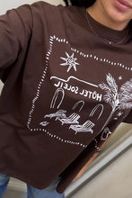 Load image into Gallery viewer, By Frankie | Hotel Soleil Tee Choc
