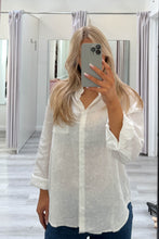 Load image into Gallery viewer, Lara Linen Shirt White
