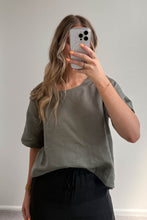 Load image into Gallery viewer, Harlow Linen Top - Khaki
