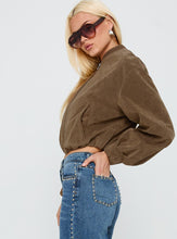 Load image into Gallery viewer, Elodie Bomber Jacket Brown
