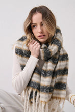 Load image into Gallery viewer, Mayne Stripes Fluffy Scarf
